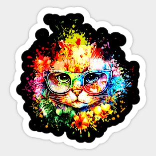 kitten watercolor Sticker